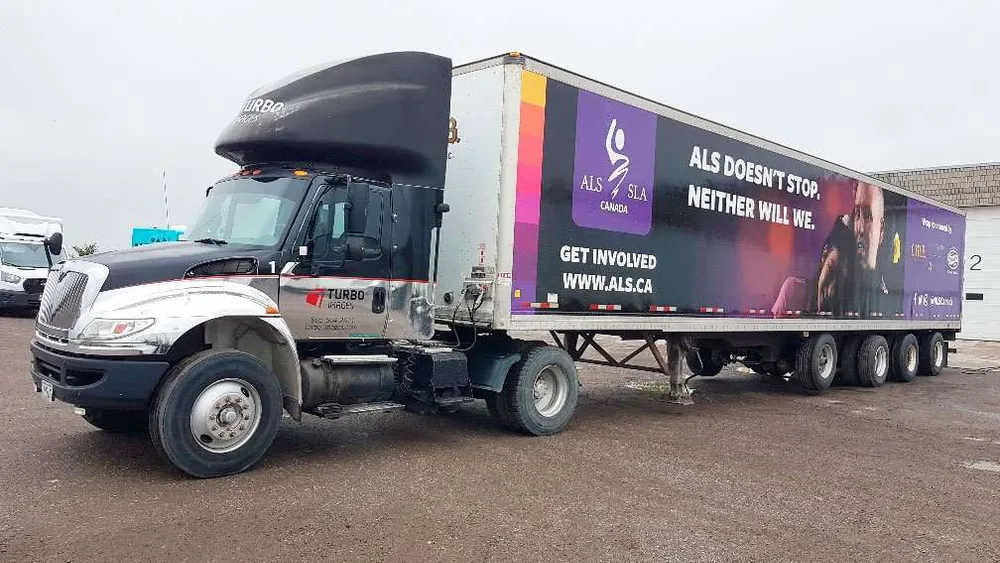 ALS Society of Canada truck wrap