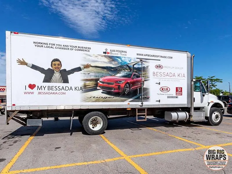 Bessada Kia truck wrap