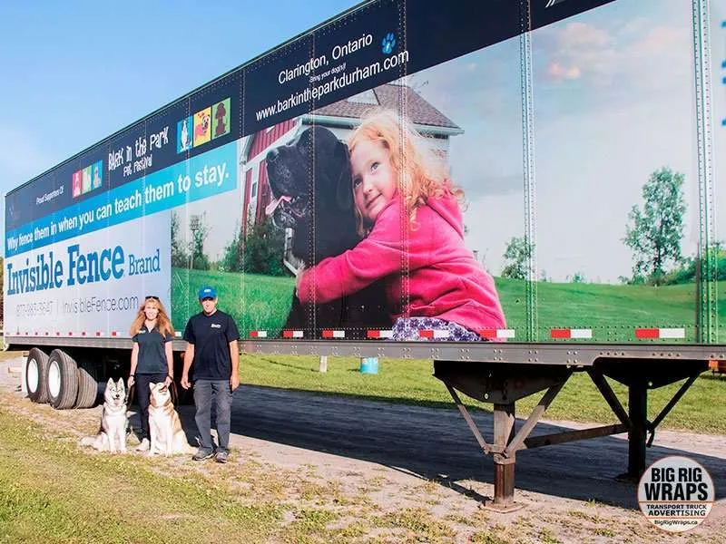 Invisible Fence truck wrap