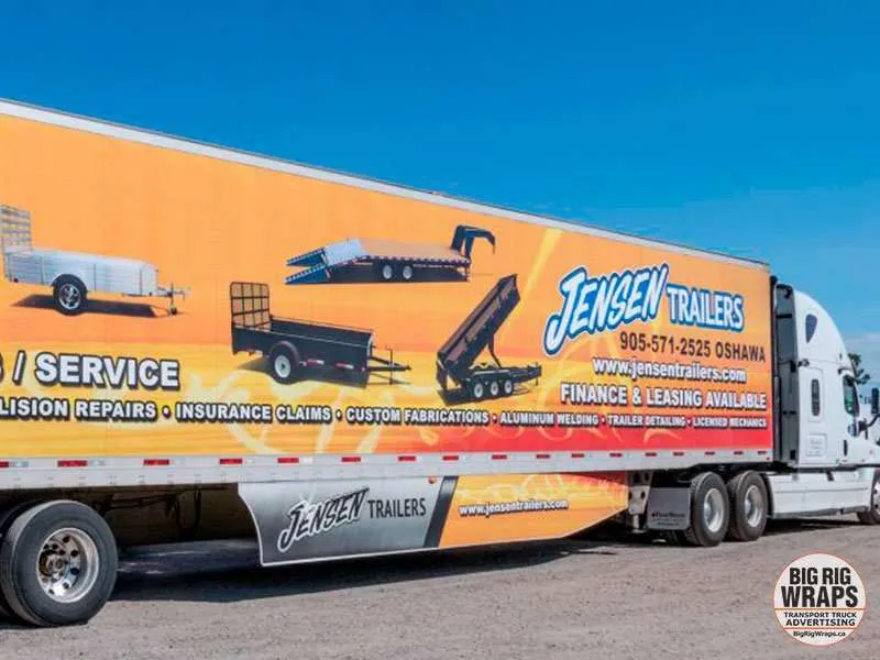 Jensen Trailers truck wrap