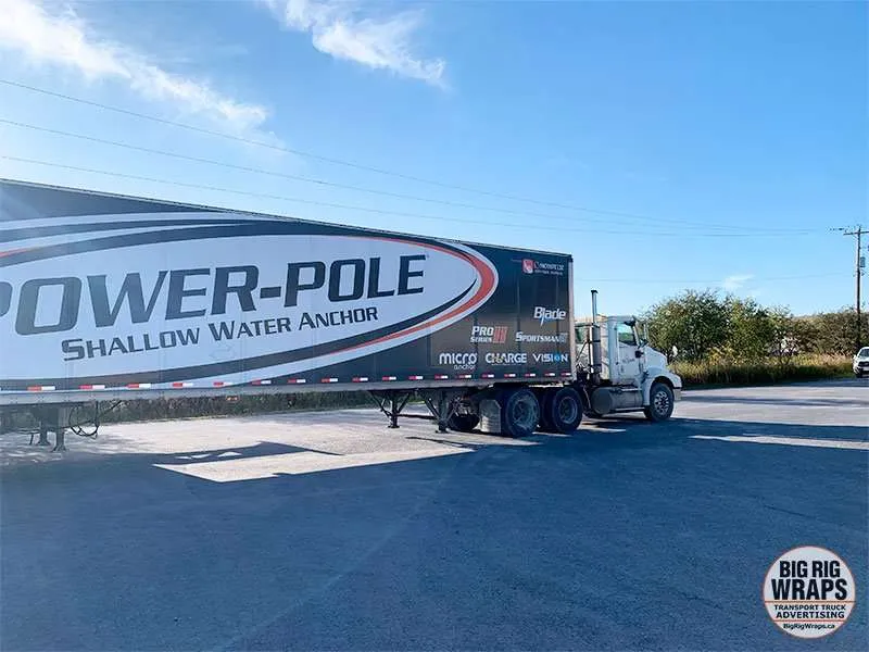 Power Pole truck wrap