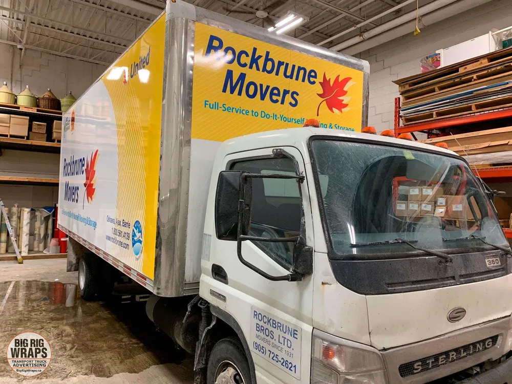 Rockbrune Brothers Moving truck wrap