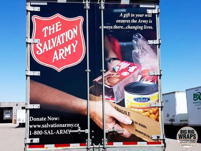 The Salvation Army truck wrap