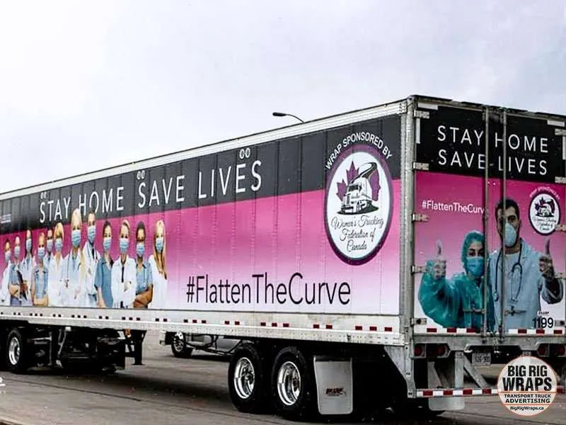 Women's Trucking Federation of Canada truck wrap