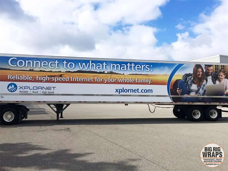 Xplornet truck wrap
